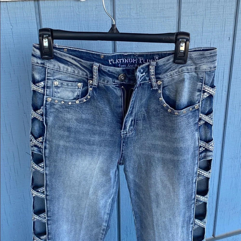 Platinum Plush Jeans - Picture 2 of 12